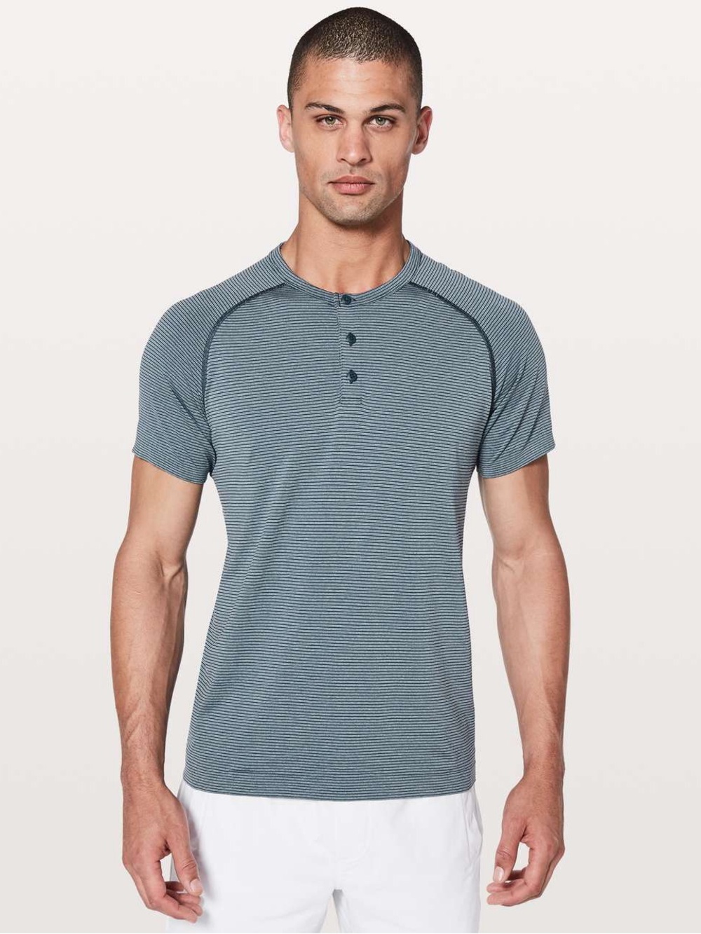 Lululemon Metal Vent Tech Short Sleeve Henley Size XL
